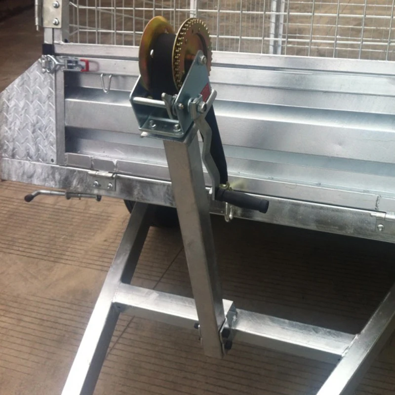 Galvanised Single Axle Tipping Small Farm Trailer