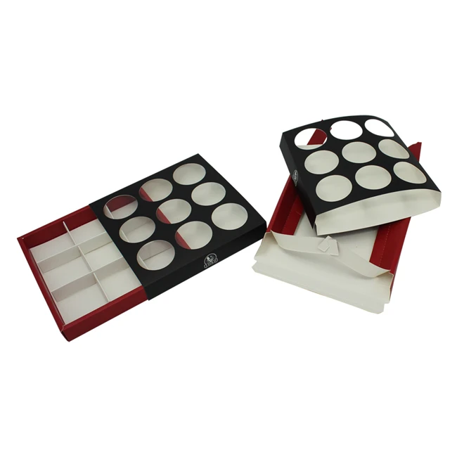 
Wholesale Art Paper Macaron Packaging Box with Nice Clear Window 