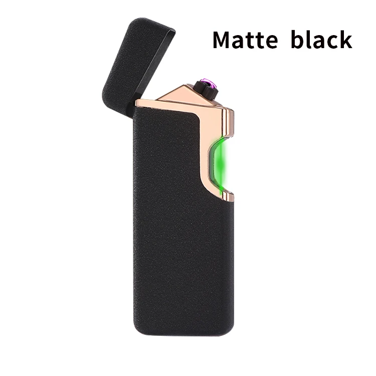 Creative Metal Slim USB Lighter Electronic Fingerprint Sensor Lighter Laser Infrared Induction Igniter