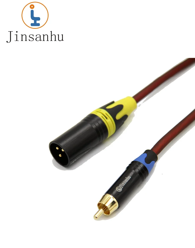 XLR male RCA microphone cable connector1m OEM MRC062