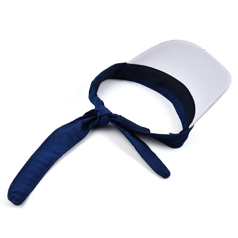 Sun protection adjustable sunshade summer sports embroidery cotton lighted cotton visor cap hat with bow tie