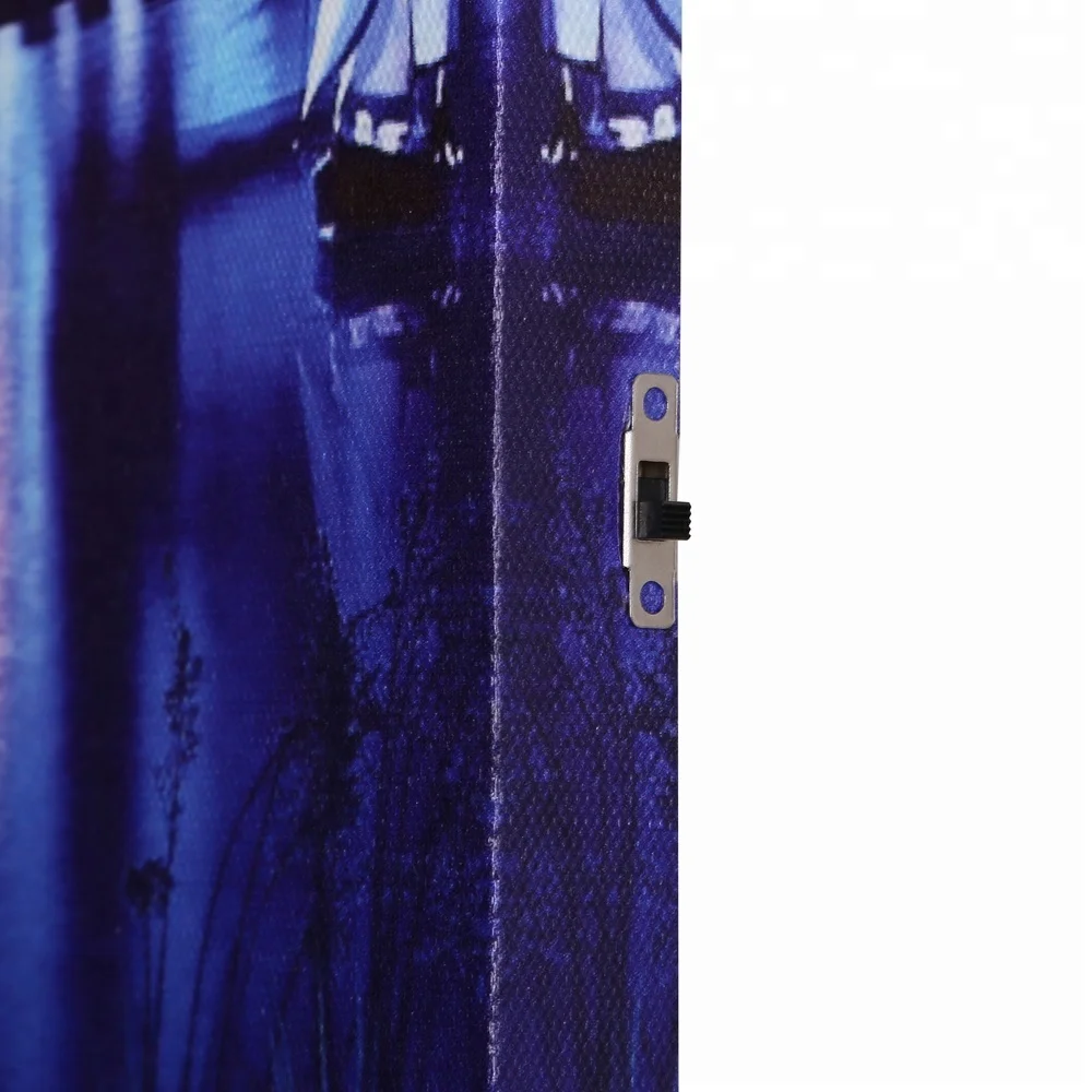 Led islamic canvas art wall decor Sultan Ahmed Mosque Istanbu Architecture wall picture light up Canvas art painting decorative