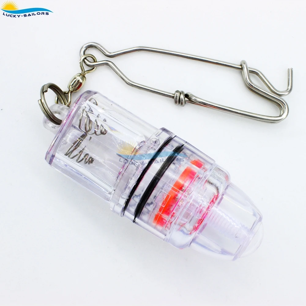В морском стиле 2 батарейки АА светодиодные подводные рыболовные приманки Фонарик лампы для рыбы глубокий приманка для рыбы свет