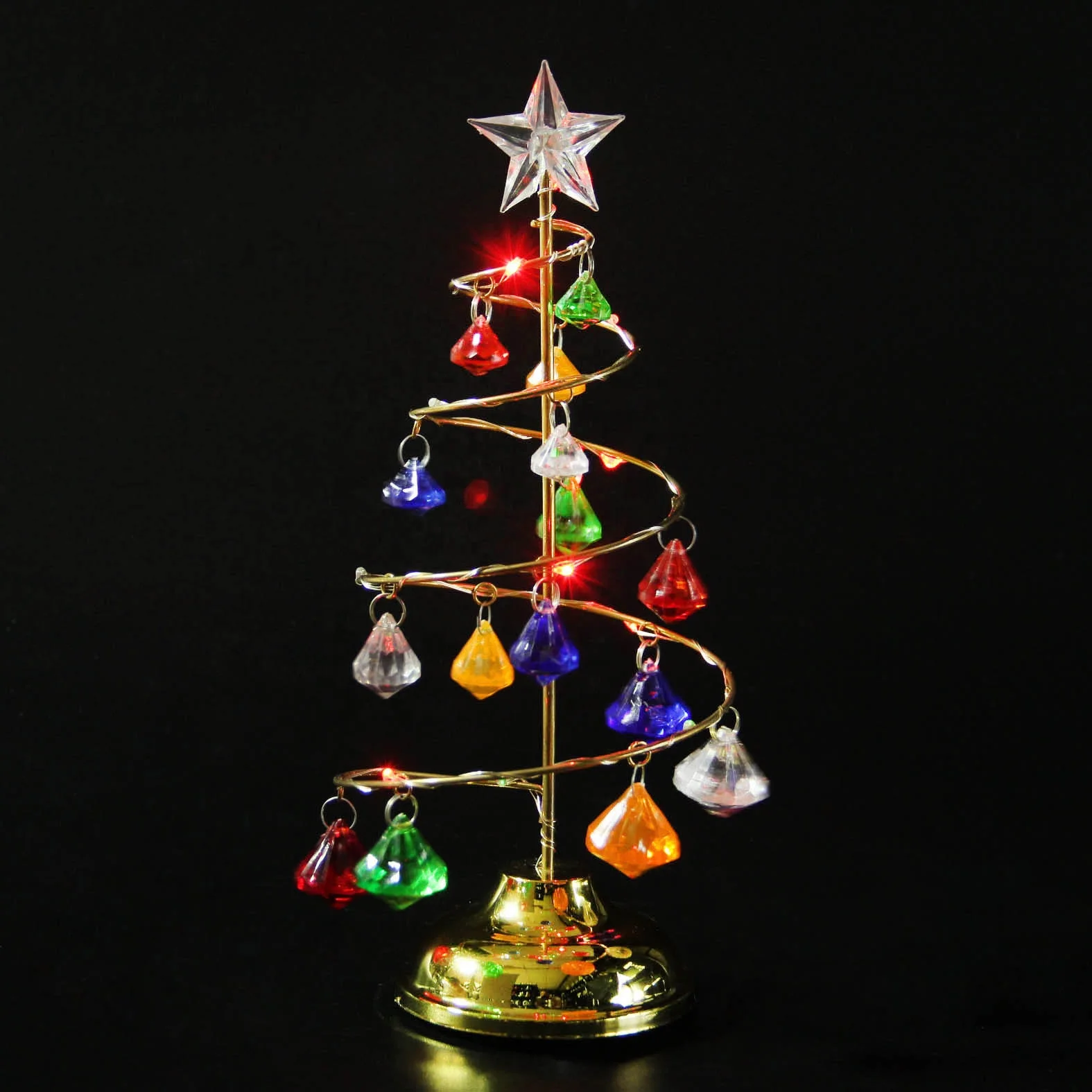 
xmas tree with led clear star shape craft glitter christmas lights 
