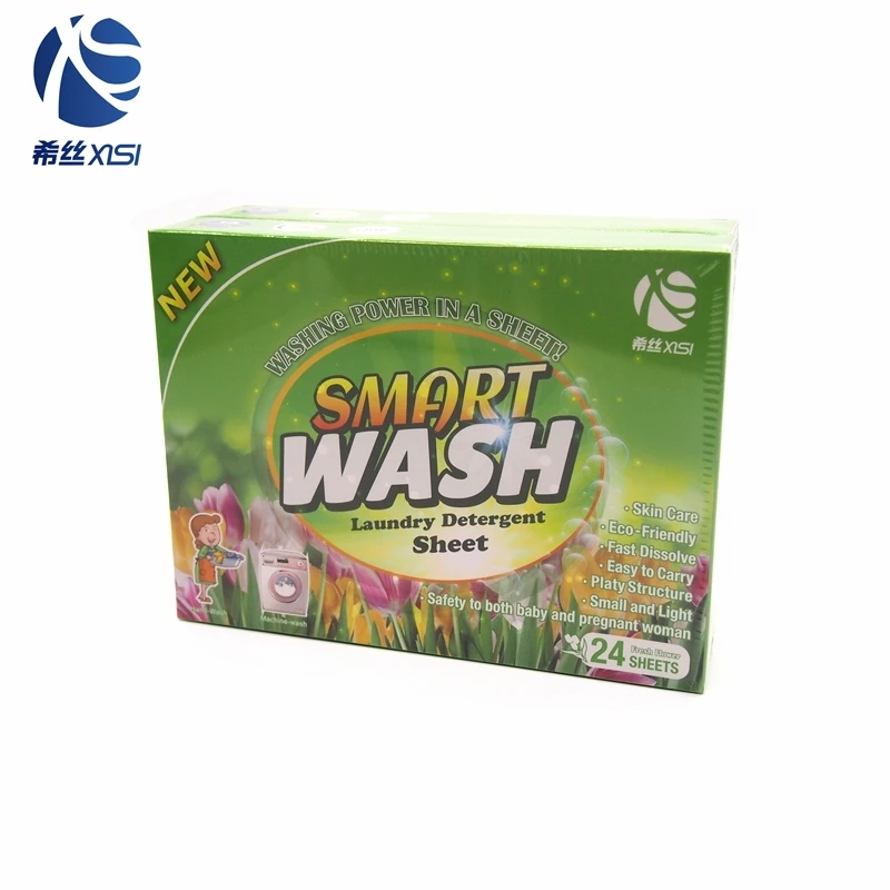 Organic condensed laundry sheet cleaning clothes detergent paper tablets