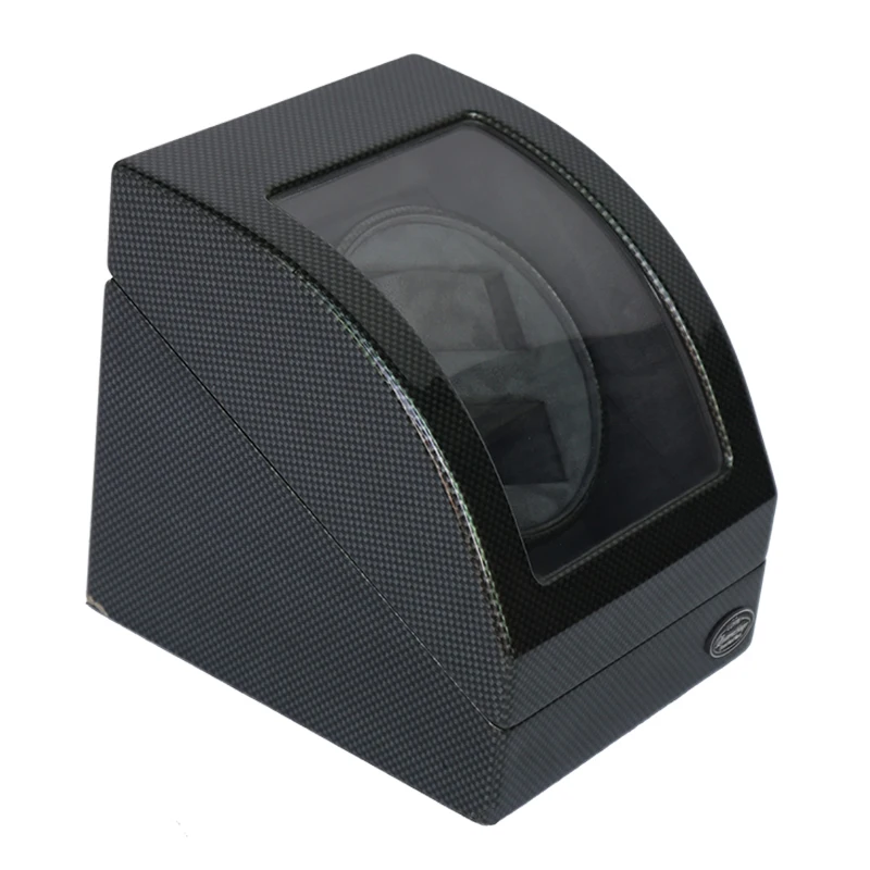 17 years factory luxury automatic black watch winder box with carbon fibre