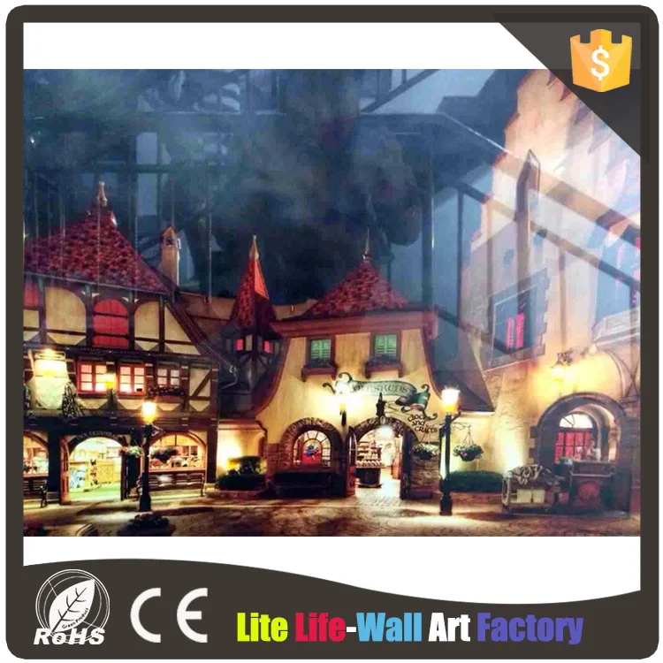 NEW YORK city night Light up frames photo wall art,LED framed art painting home wall decoration