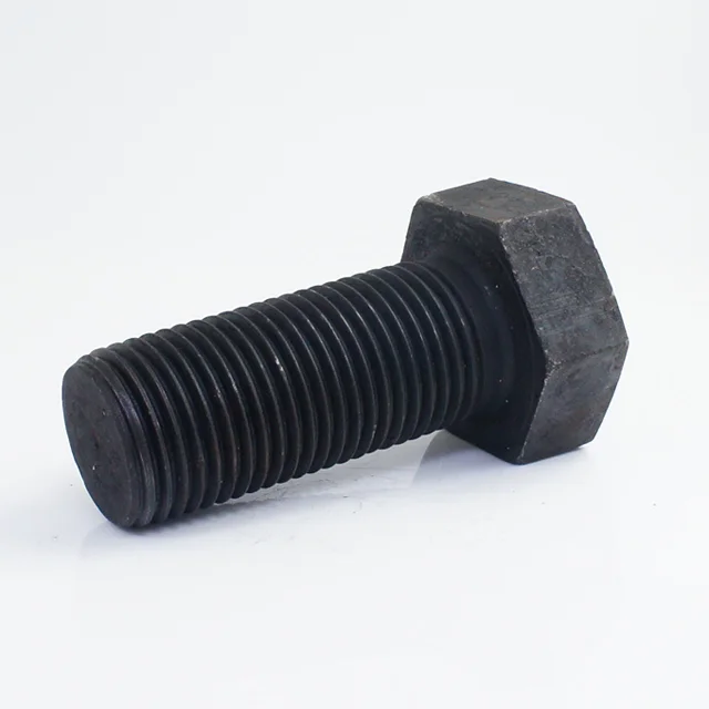 M64*150 Full Thread Hex Bolt, Grade 4.8, Black