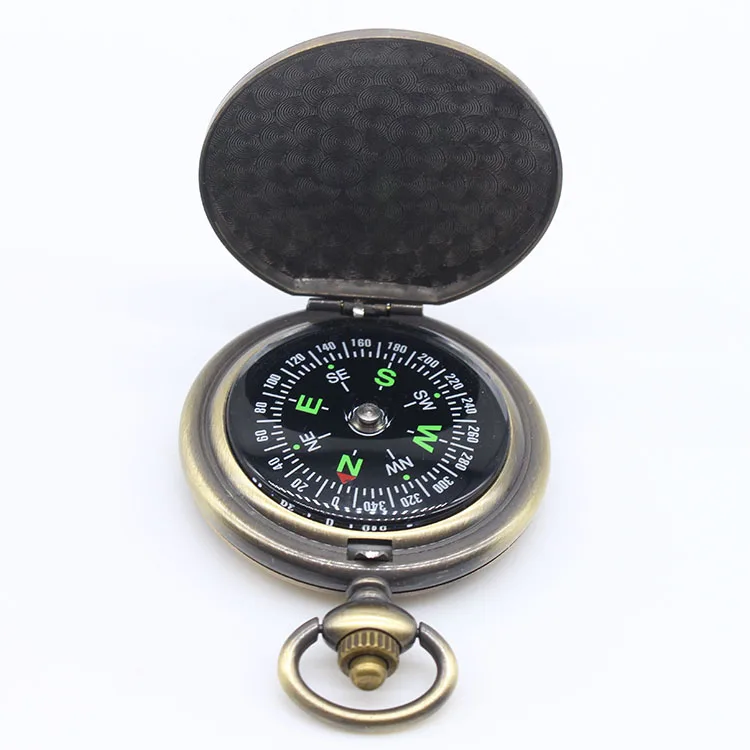 Outdoor Multi-functional Army Stainless Steel Compass Antique Pocket Compass