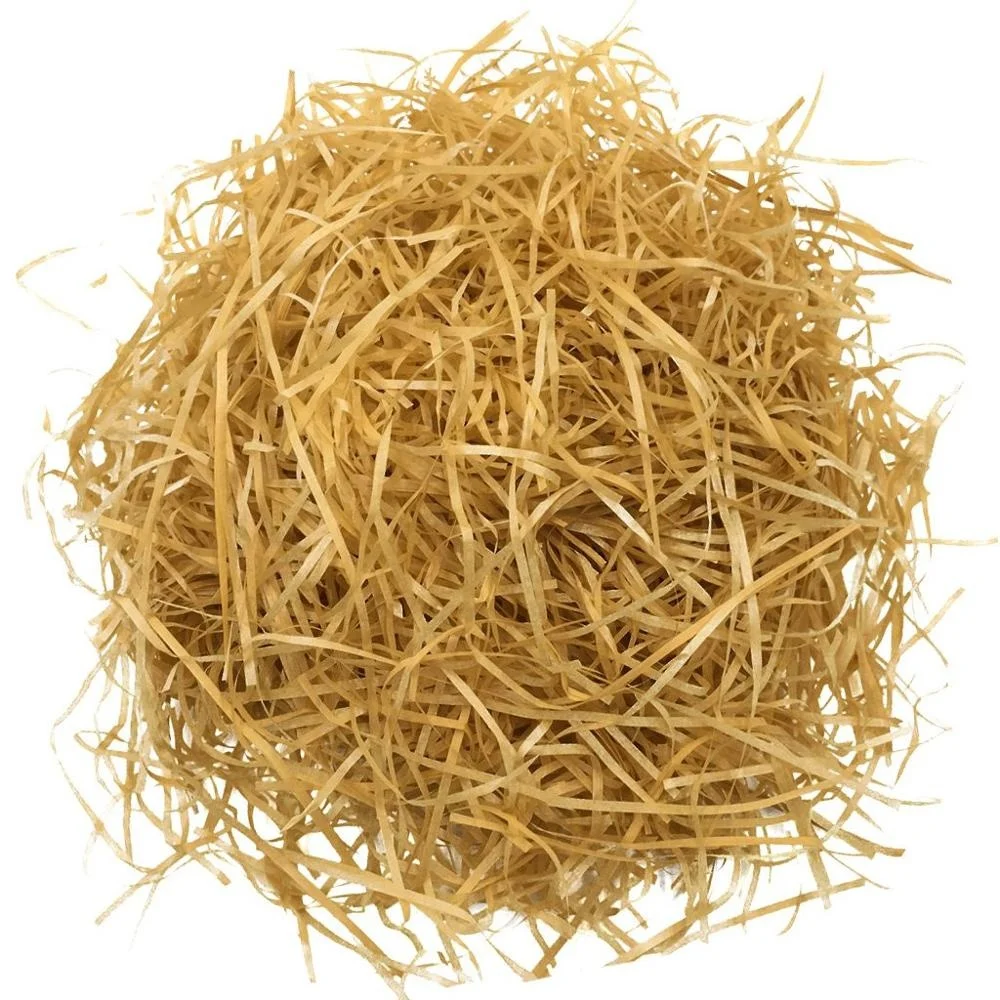 
High quality tan / brown / kraft shredded paper filler colorful tissue paper 