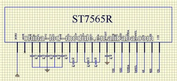 1.2inch small lcd screen JHD12864-G06BOW-Y