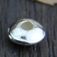 4mm 5mm 6mm 7mm 925 Sterling Silver Beads DIY Bracelet Necklace Round Flat Spacer Beads For Jewelry Making