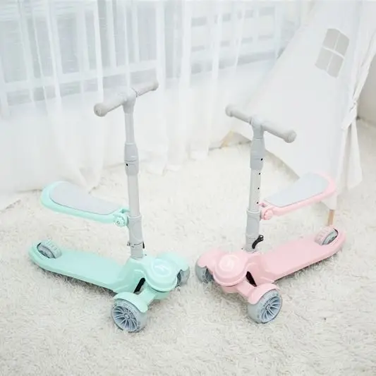 New models kids toys baby 3 wheels scooter 3 in 1  child scooter with seat