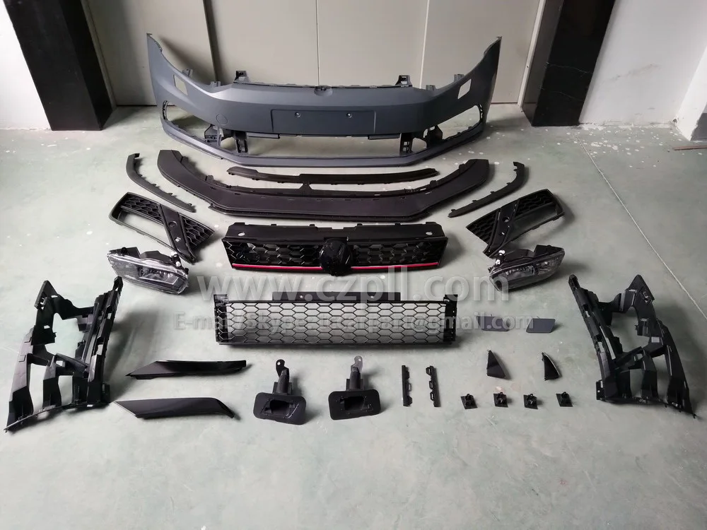 Передний бампер для POLO 2010 - 2014 - 2016 UPGRADE GTI 6R0 807 221 / 217 6C0 807 217 / 221