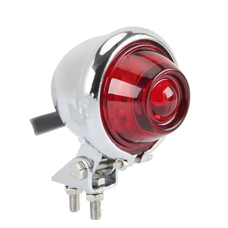 Мотоцикл Мини chromeled Стоп задний фонарь красный Cafe Racer