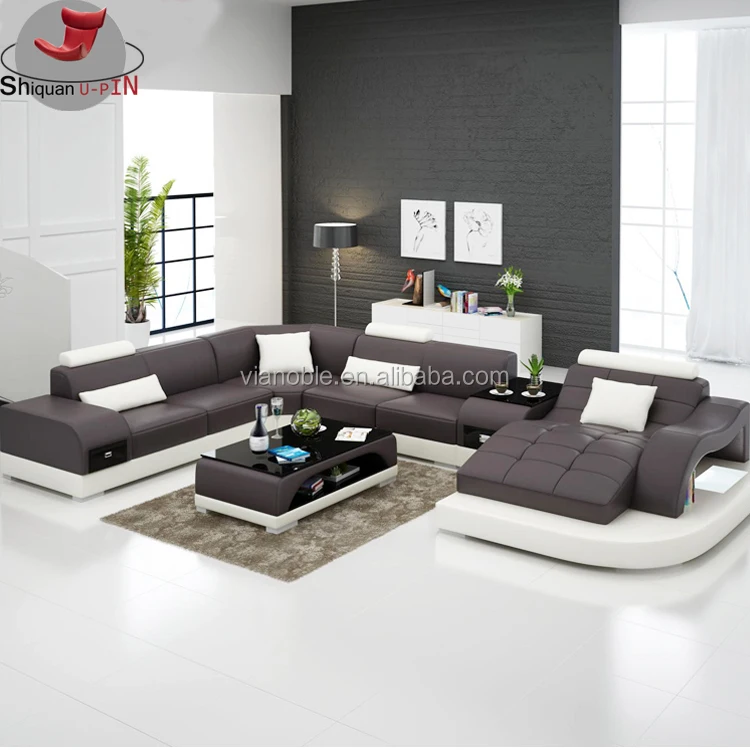 
Leather sofa Living Room modern furniture set sofa 