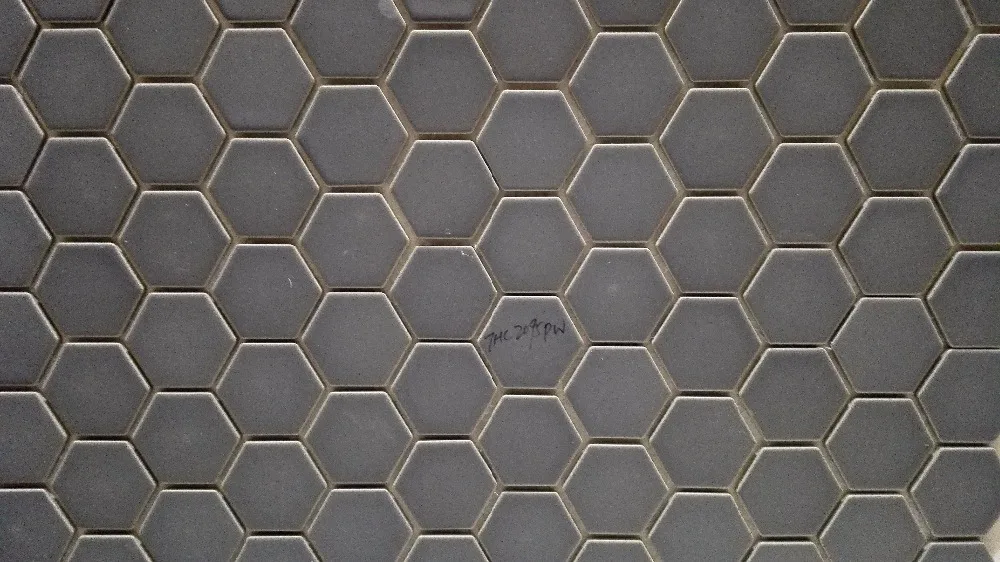 Foshan Factory Grey Colored Hexagon Mosaic Tile