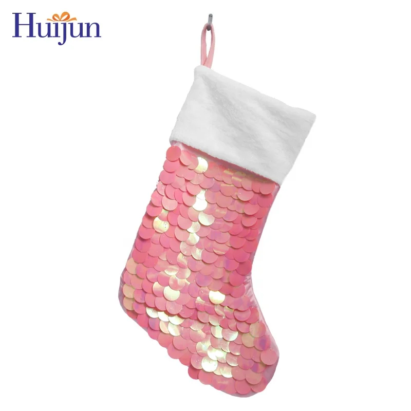 
In Stock New Design Sequin Jewelry Christmas Stocking Stock Tree Decoration Xmas Gifts 