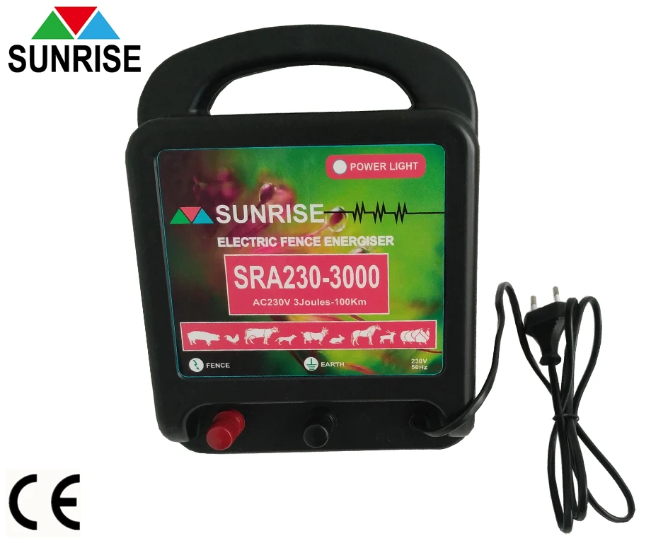 
PV Protection 100 KM electric fence energizer for big fence farm horse cattle sheep farm sheep fencer horse fencer 