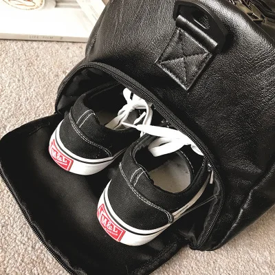 2019 Custom Large Capacity Unisex Gym Bag Leather Duffle Bag