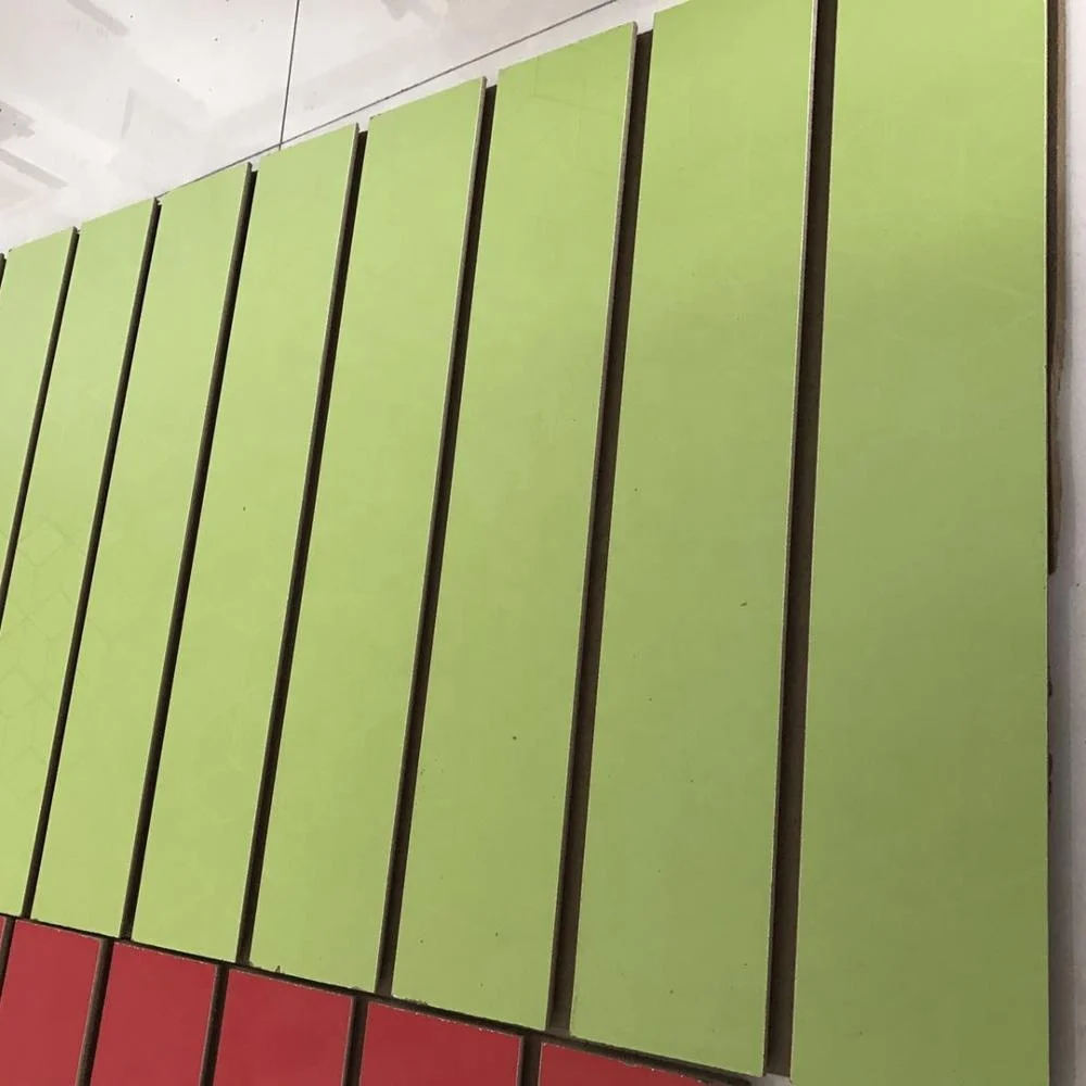 12mm 15mm 18mm Cheap slot mdf for Aluminum finished MDF slatwall panel display stand slotted board