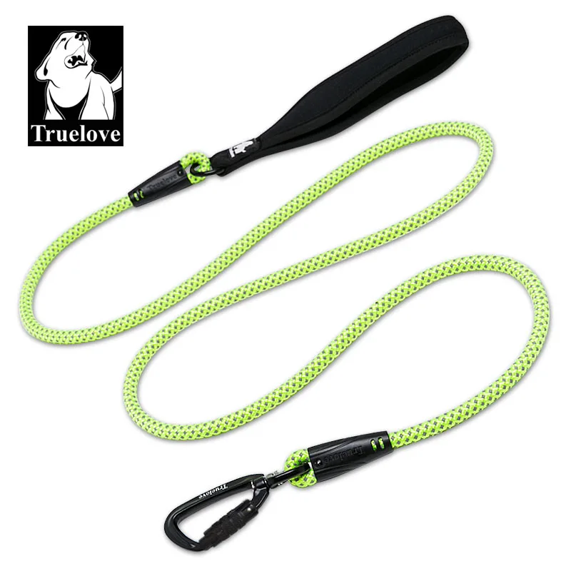 Nylon Hands Free Rope Dog Leash Pet Leash Reflective Dog Lead With Carabiner