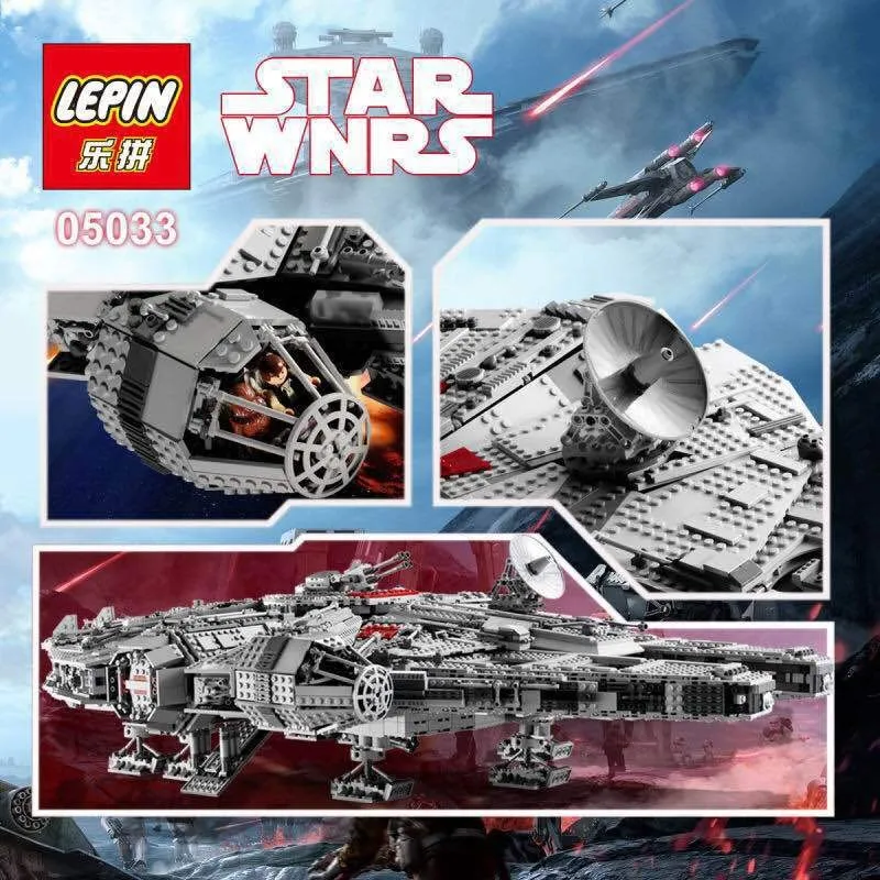 lepin star wars halcon milenario