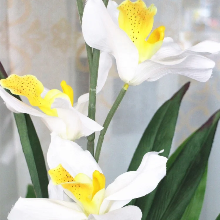 
155cm Tall Real Touch Latex Material Artificial Cymbidium Orchids Plants 