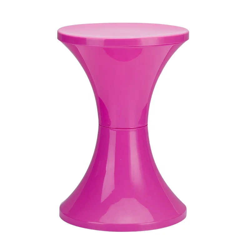 Круглый оттоманский стул для хранения, современные двухсторонние пластиковые диванные стулья