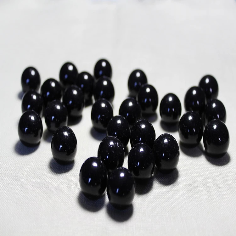 Solid black frosted fiberglass couple glass marbles ball with good service
