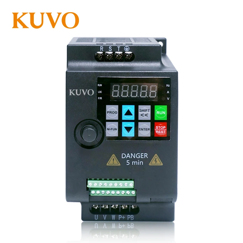 380V Three Phase Input 380V 2.2kw 3HP Mini VFD Variable Frequency Drive Inverter for Motor Speed Control
