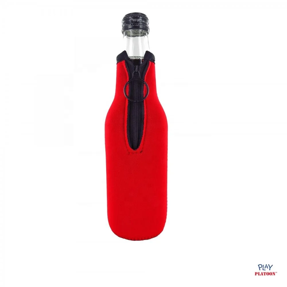 
NEOPRENE zipped beer cooler holder for 330ml beer bottle/beer cooler 