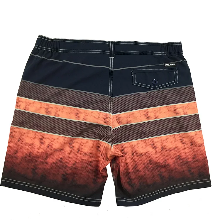
4 Way Stretch Custom Printed Men Stretch Wholesale Board shorts Graphic printing beach shorts 
