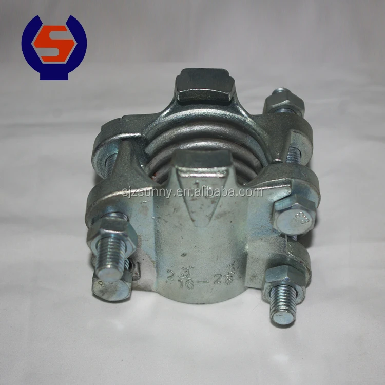 Factory Steel Double Wire Pipe Clamp Adjustable Bolt Quick Connecting Hose Clamp