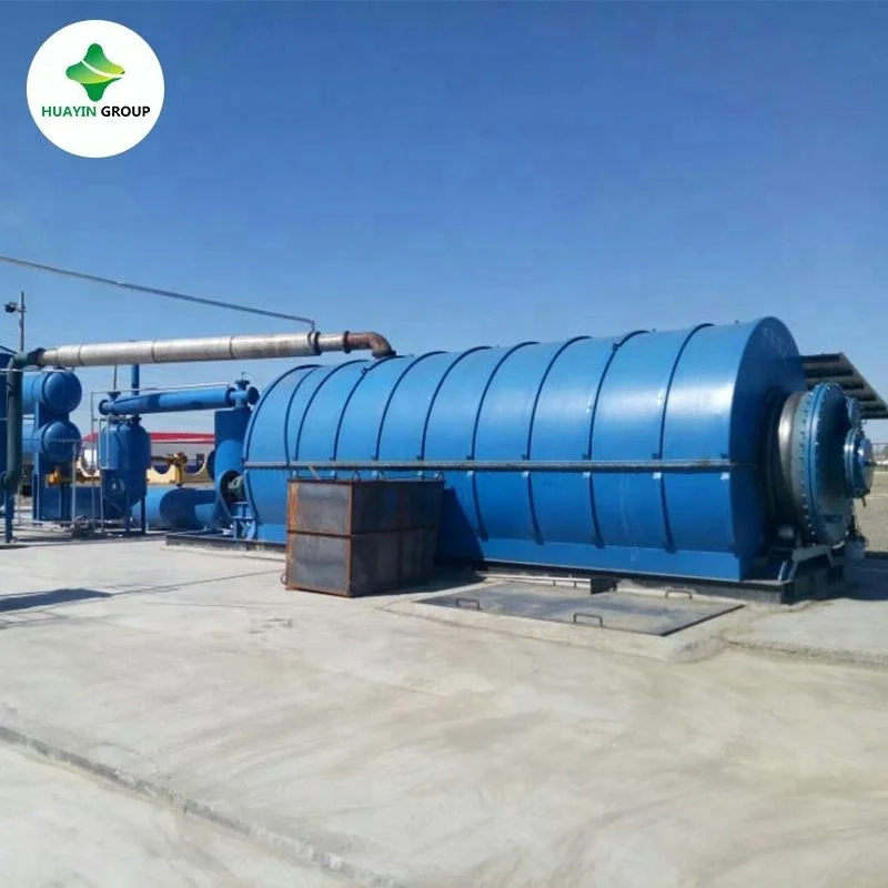 
Long using life waste tire plastic refining to oil pyrolysis machine 