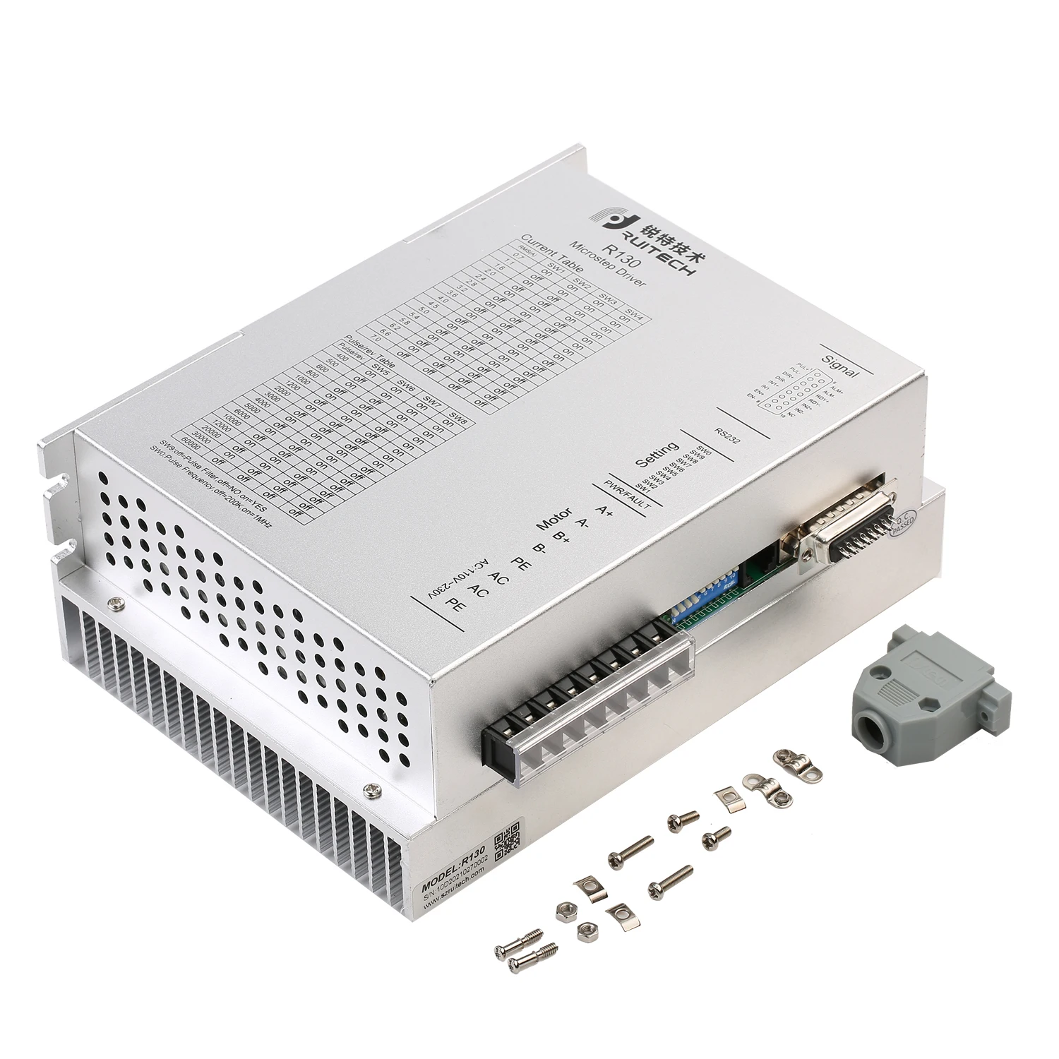 R130 Factory Electric digital motor driver 2 phase 110 - 230VAC stepper motor drive cnc for Nema42,/52  motor