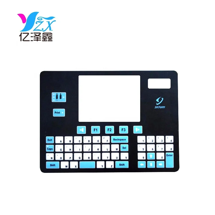 china silicone rubber matte tactile one button single keyboard membrane switch touch button with FPC