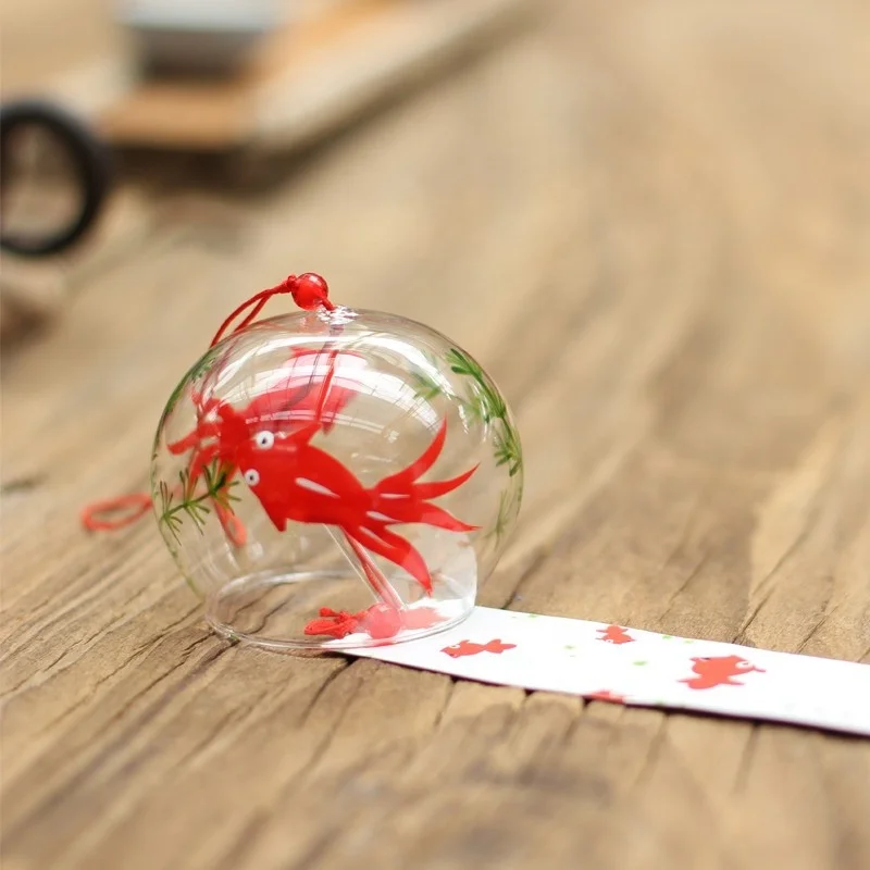 
Glass wind chime of japanese traditional wind bell octopus style summer cozy car hanging glass bells wind chime 
