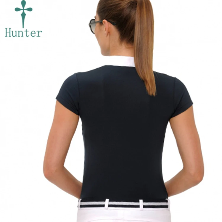 Breathable High-Quality Fabric Performance Classic Design Custom Short Sleeve Equestrian