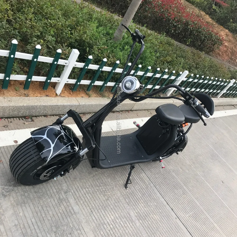 Germany warehouse Chinese motorcycle citycoco cool style 1500w 60v 12ah electric scooter