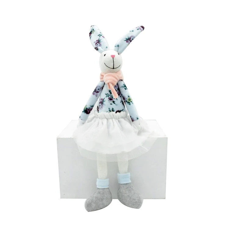 Новейший праздничный домашний декор, весенние подарки, цветочный тканевый предмет, милый кролик, розовый кролик, пасхальные поделки для декора