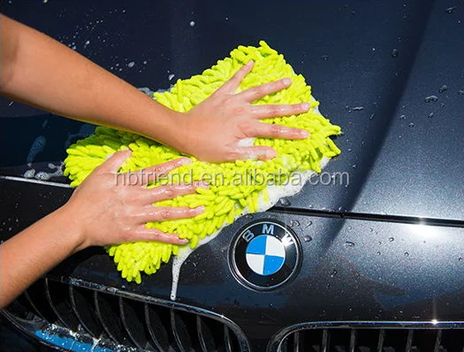New arrival colorful Auto accessories scratch free microfiber chenille washing pad