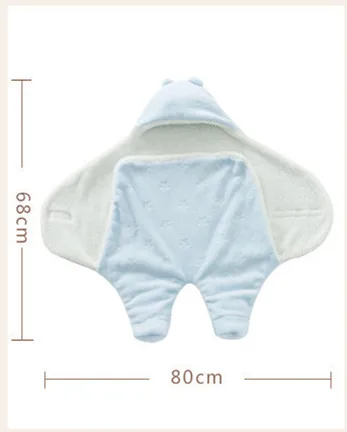 Wholesale Bamboo Cotton Super Soft Warm Envelopes Newborns Infant Wrap Blanket