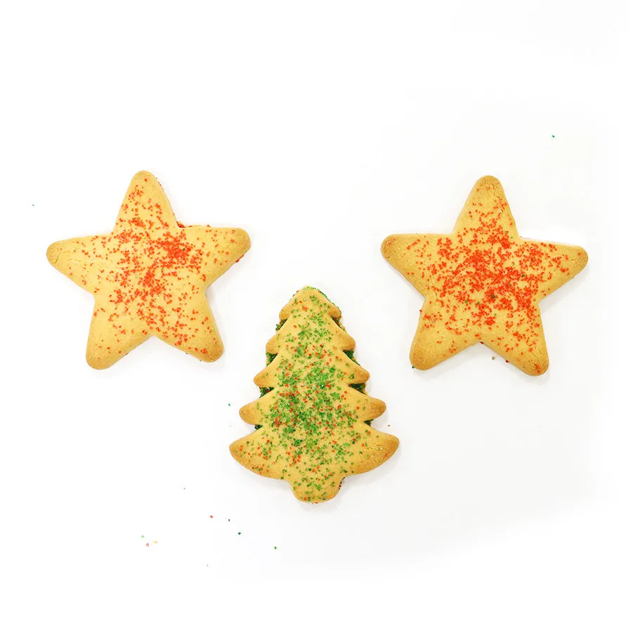 Merry Christmas Double Sugar Biscuits and Cookies