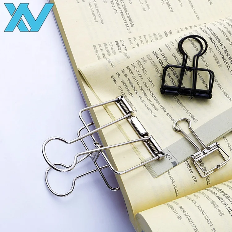 Different sizes steel wire metal clips assorted colors wire binding clips 19mm,32mm,50mm