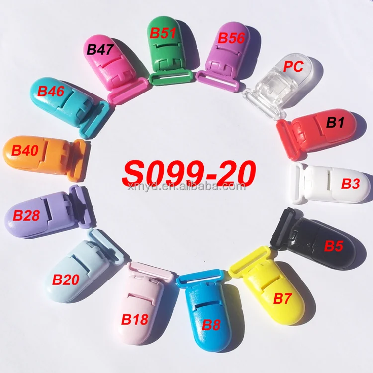 20MM Width KAM Plastic Alligator Clip For Baby Bib Holder