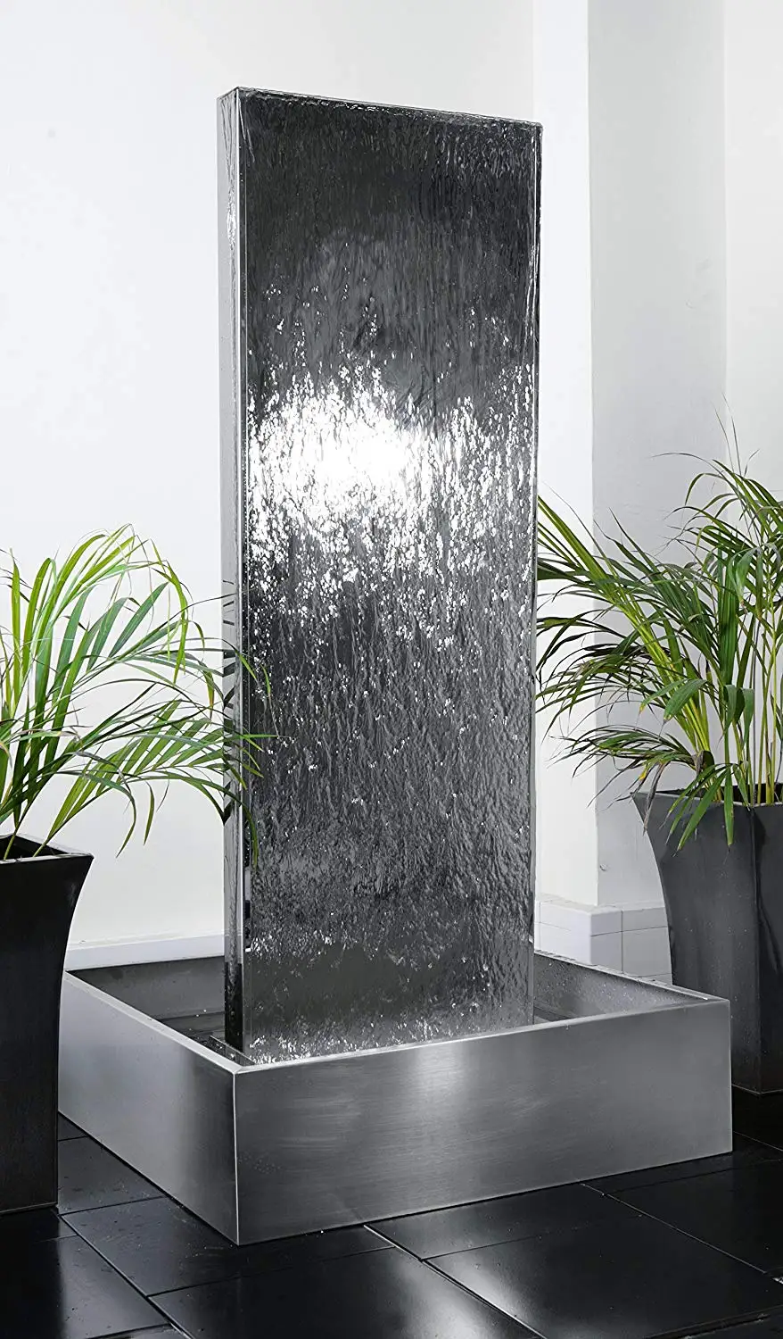 indoor water wall stainless steel fountain garden waterfall SEG0621
