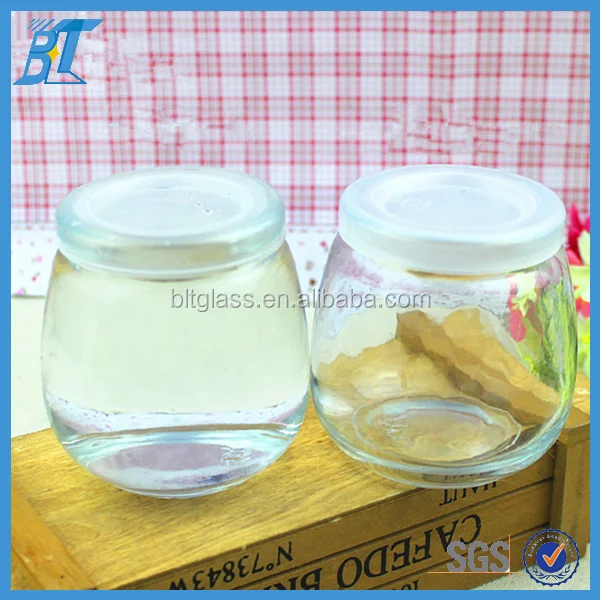 100ml 200ml 300ml Glass Mousse Bottle ,jelly Candles Jar Mousse Aloe Vera Jelly Cup for Sale