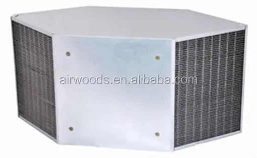 Поперечный противовес рекуперации тепла вентилятор сердечник энтальпия теплообменник