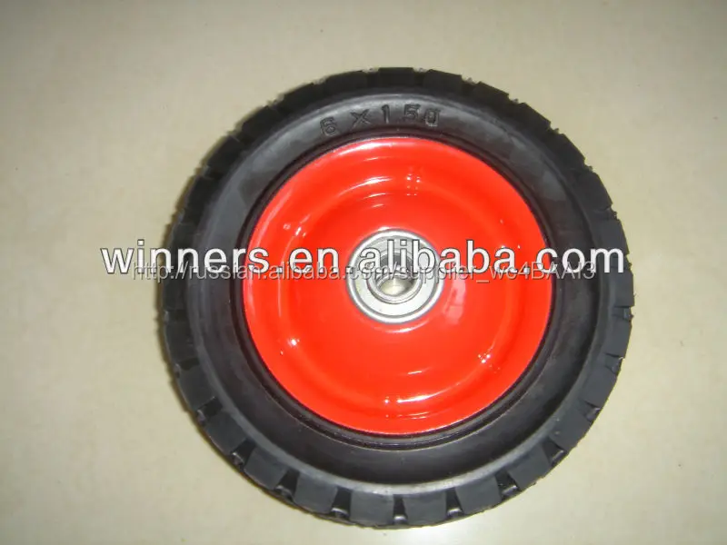 6x1.5 небольшой эластичная резина покрытием колеса